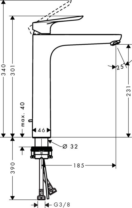 Смесителна батерия за баня Logis E 230 (1)