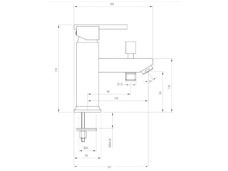 Батерия за мивка Cubic (1)