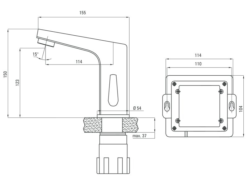 Сензорна батерия за мивка Sensor (1)