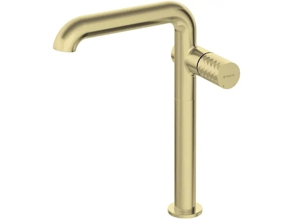 Едноръкохватков смесител за мивка Silia Hexa Brushed Gold