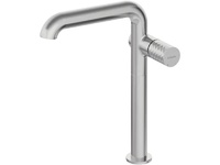 Едноръкохватков смесител за мивка Silia Hexa Brushed Steel