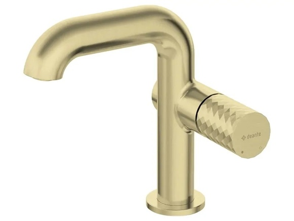 Silia Hexa Brushed Gold смесител за умивалник