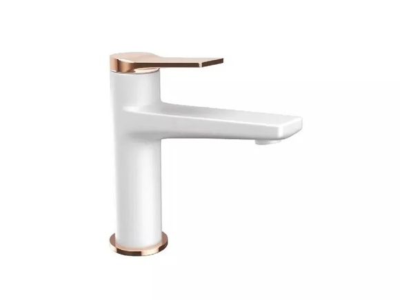 Смесител за умивалник Andare Bianco Rose Gold