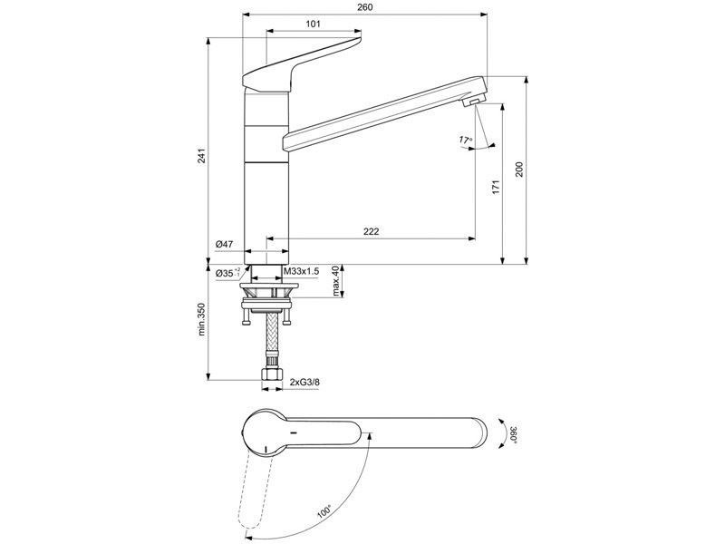 Кухненски смесител Ceraflex (1)