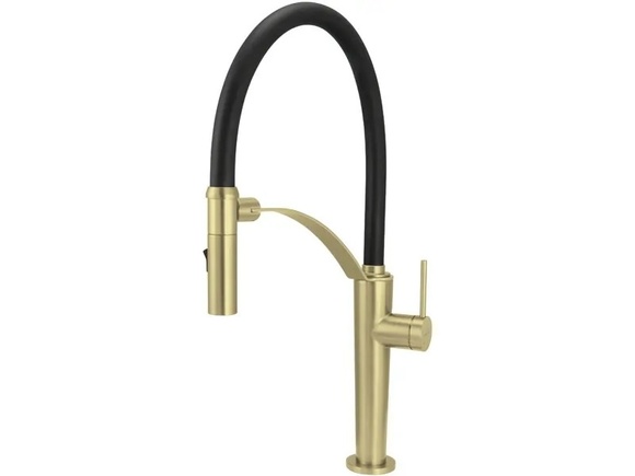 Кухненски смесител с една ръкохватка Corda Brushed Gold