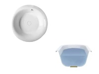 Бяла акрилна вана Opal Basic