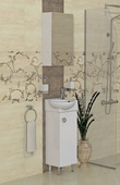 Комплект PVC мебели за баня Бела