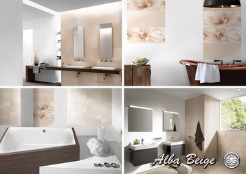Серия плочки за баня Alba Beige